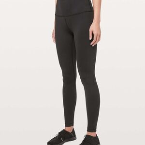 Lululemon Wunder Under High-Rise 28” Black Size 8 Luon Leggings
